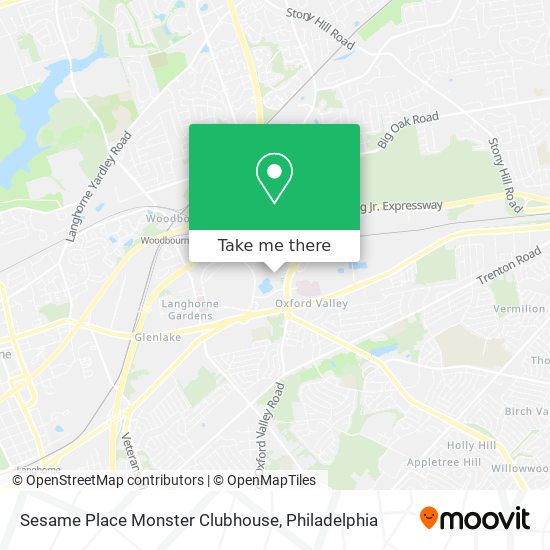 Mapa de Sesame Place Monster Clubhouse