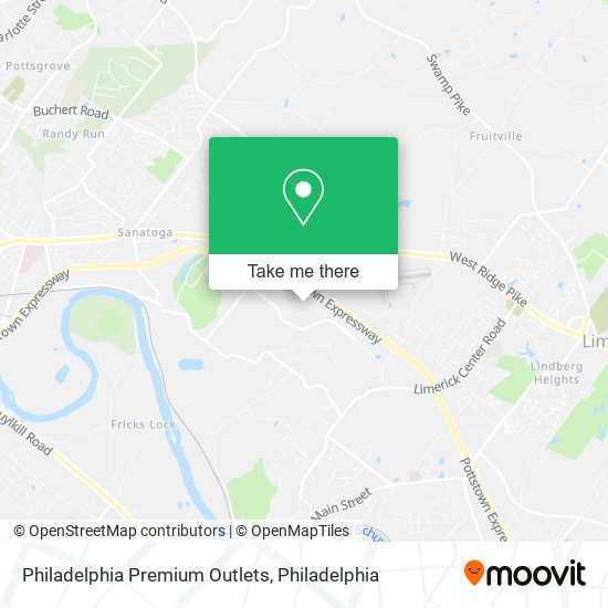 How to get to Philadelphia Premium Outlets in Limerick by Bus?