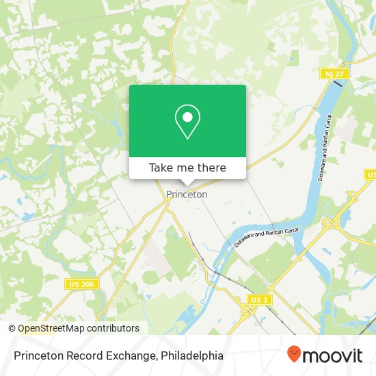 Mapa de Princeton Record Exchange