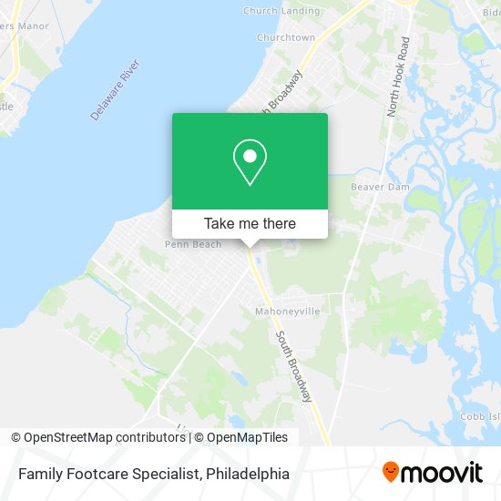 Family Footcare Specialist map