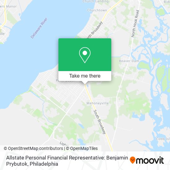 Mapa de Allstate Personal Financial Representative: Benjamin Prybutok