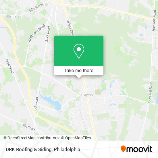 DRK Roofing & Siding map