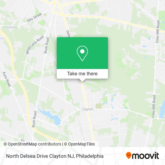 North Delsea Drive Clayton NJ map