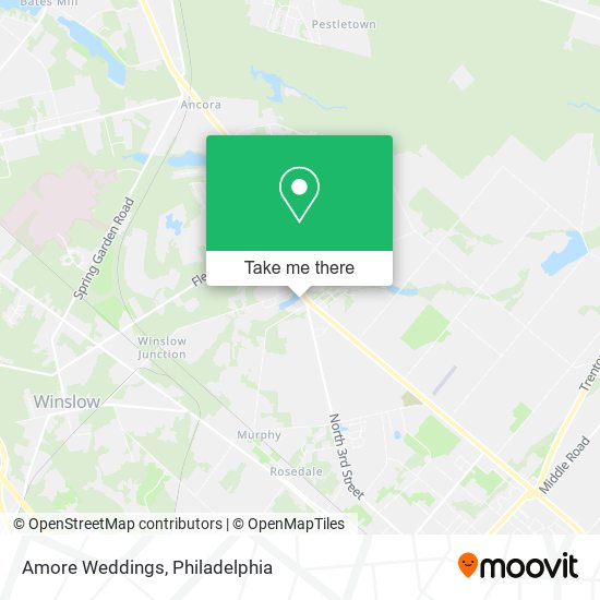 Amore Weddings map