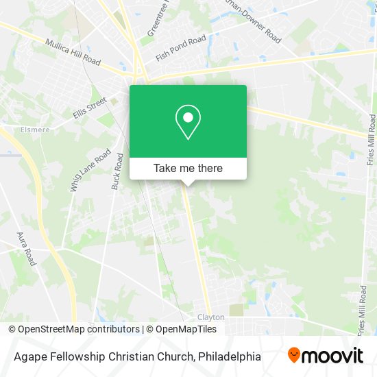 Agape Fellowship Christian Church map