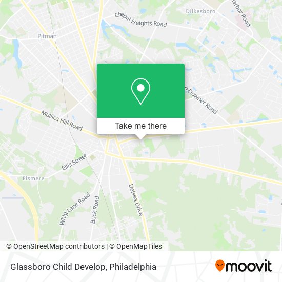 Mapa de Glassboro Child Develop