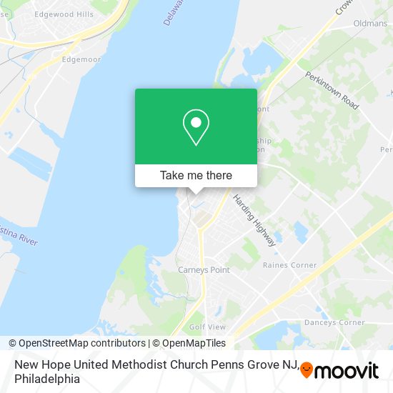 New Hope United Methodist Church Penns Grove NJ map