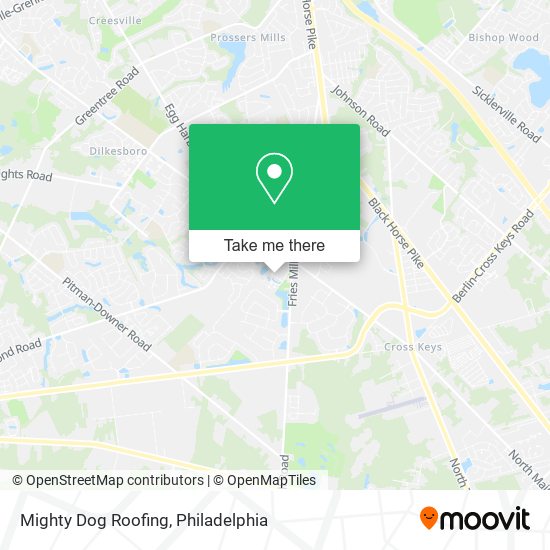 Mapa de Mighty Dog Roofing