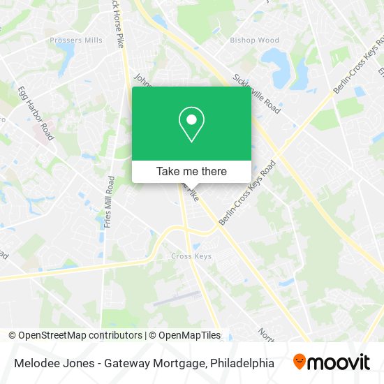 Mapa de Melodee Jones - Gateway Mortgage