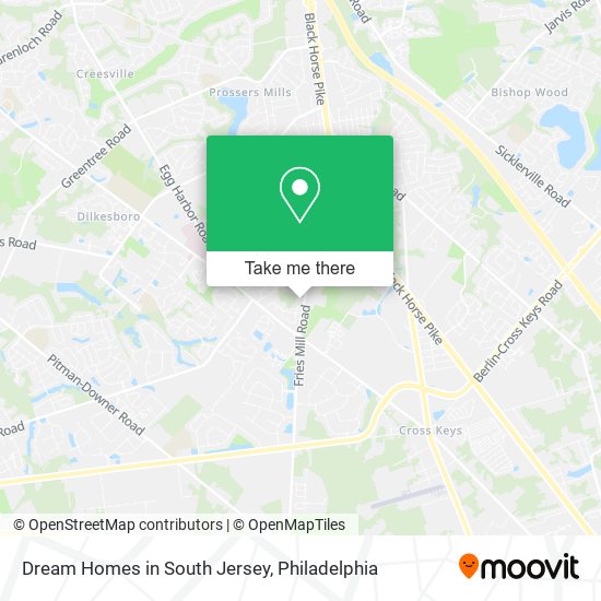 Dream Homes in South Jersey map