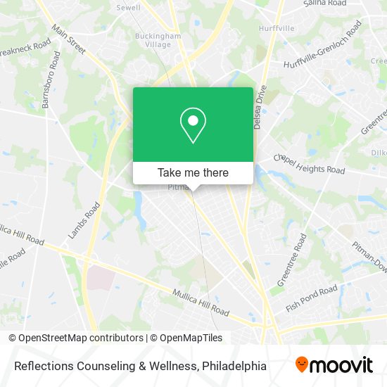 Reflections Counseling & Wellness map