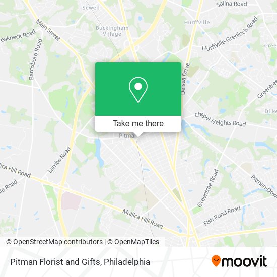 Pitman Florist and Gifts map