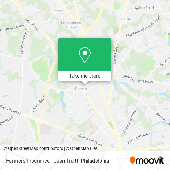 Farmers Insurance - Jean Truitt map