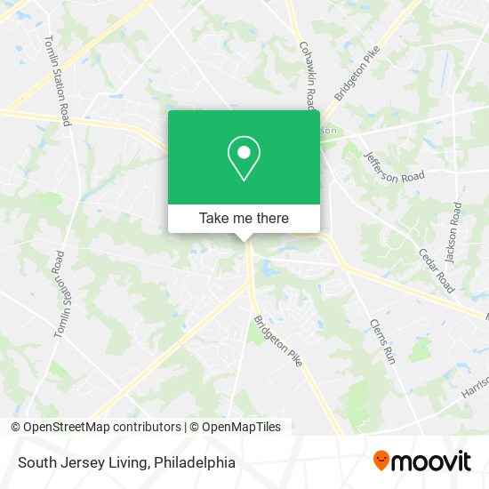 South Jersey Living map