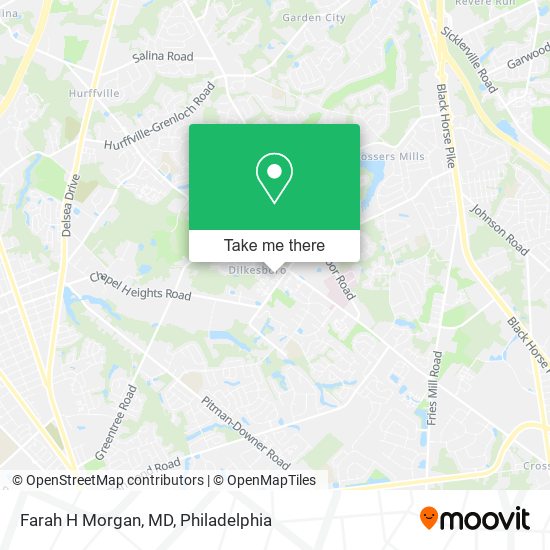 Farah H Morgan, MD map