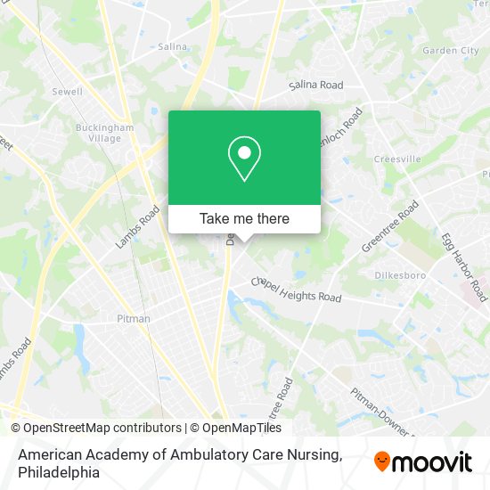 American Academy of Ambulatory Care Nursing map