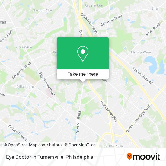 Eye Doctor in Turnersville map