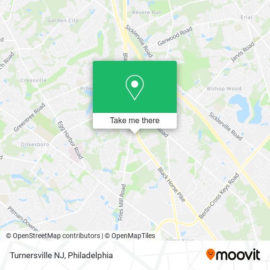 Turnersville NJ map