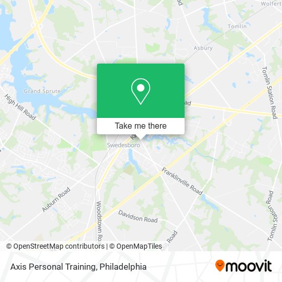 Axis Personal Training map