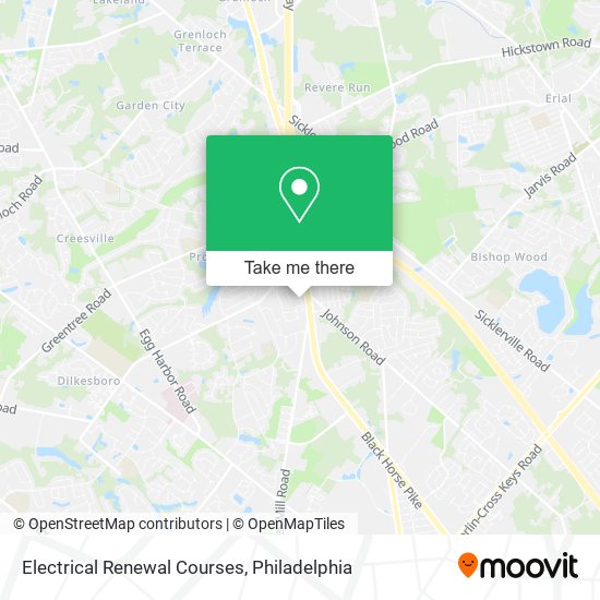 Electrical Renewal Courses map