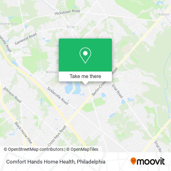 Mapa de Comfort Hands Home Health