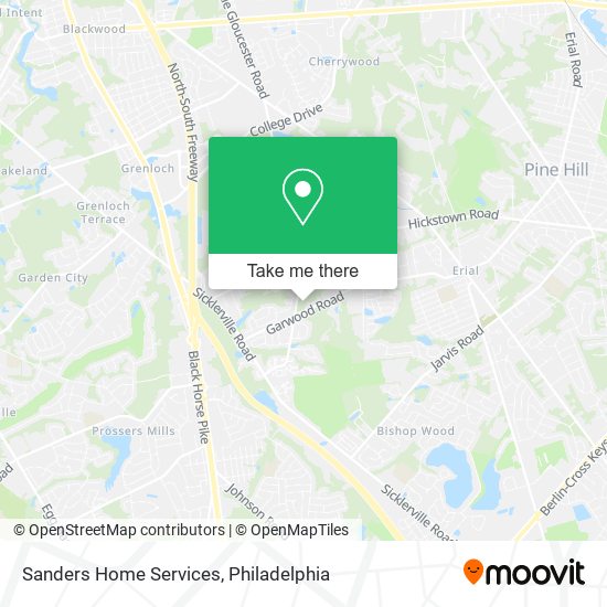 Sanders Home Services map