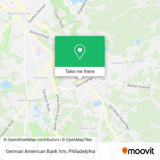 German American Bank Itm map