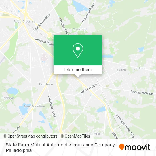 State Farm Mutual Automobile Insurance Company map