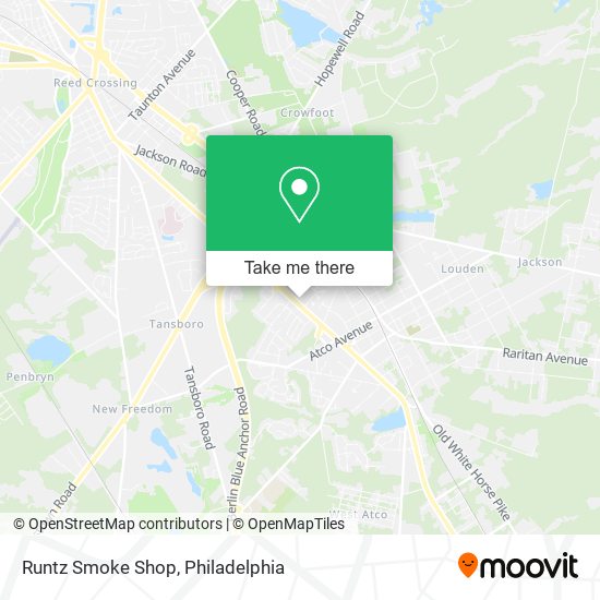 Mapa de Runtz Smoke Shop