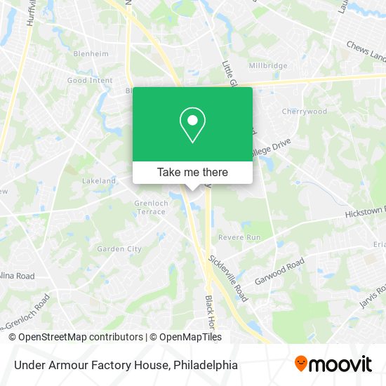 Under Armour Factory House map