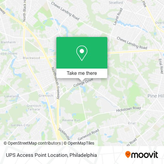 Mapa de UPS Access Point Location