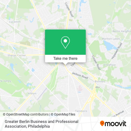 Mapa de Greater Berlin Business and Professional Association