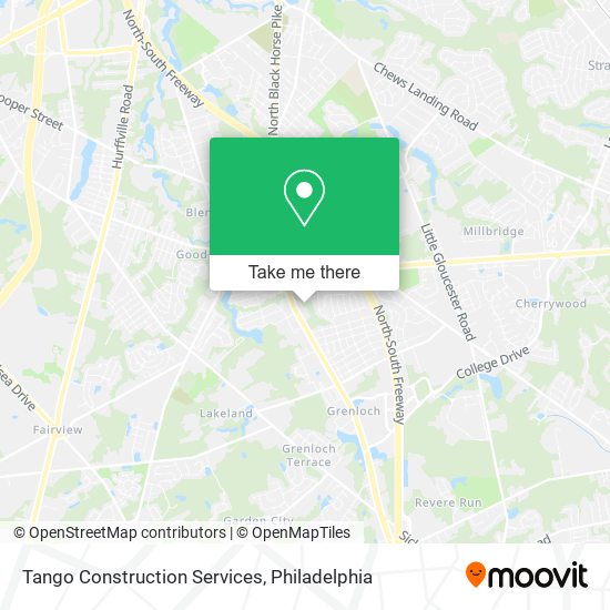 Mapa de Tango Construction Services