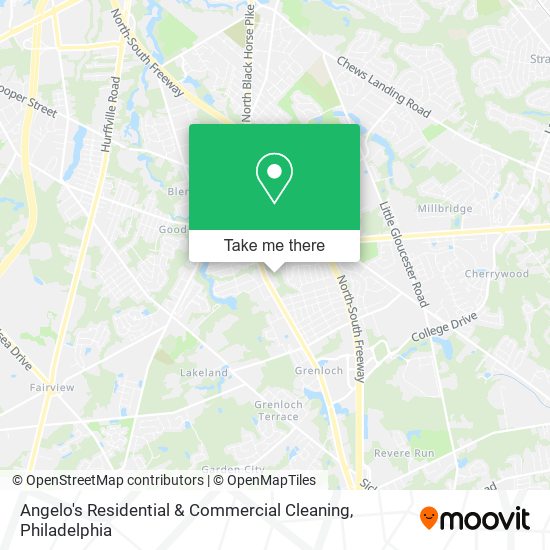 Angelo's Residential & Commercial Cleaning map