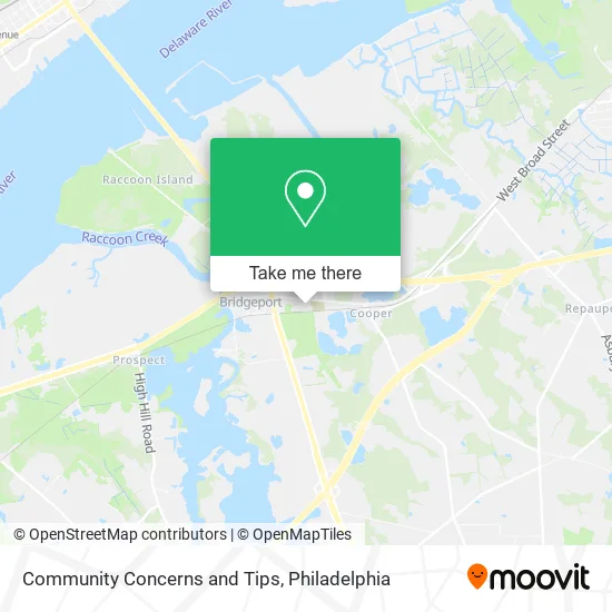 Community Concerns and Tips map