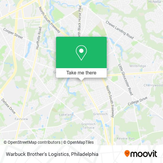 Warbuck Brother's Logistics map