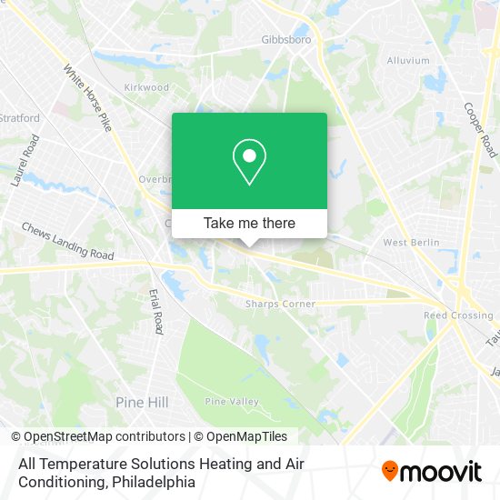 All Temperature Solutions Heating and Air Conditioning map