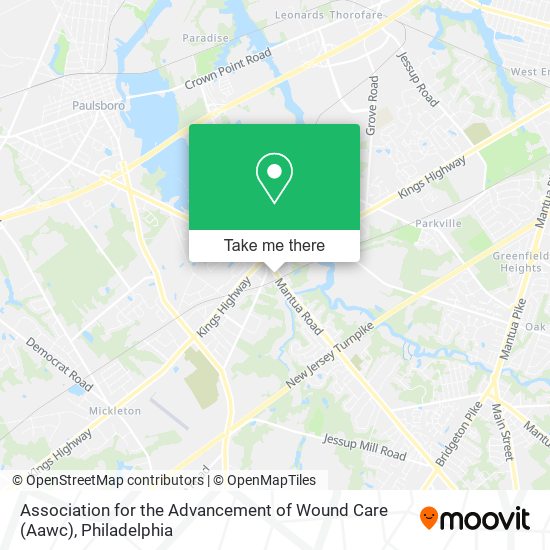 Association for the Advancement of Wound Care (Aawc) map