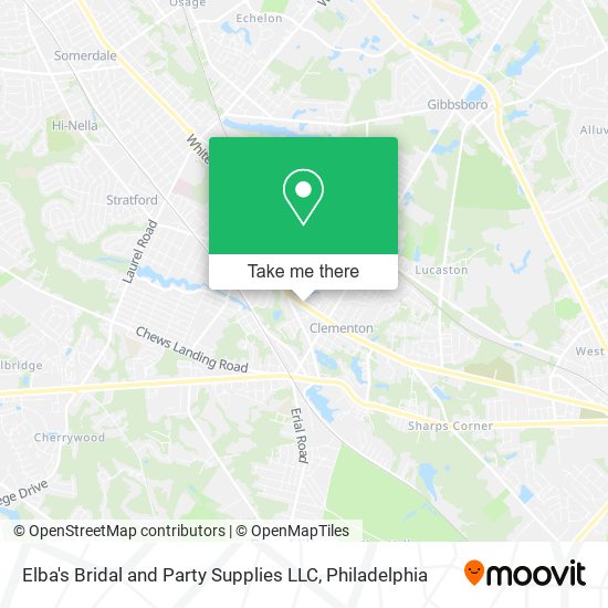 Elba's Bridal and Party Supplies LLC map