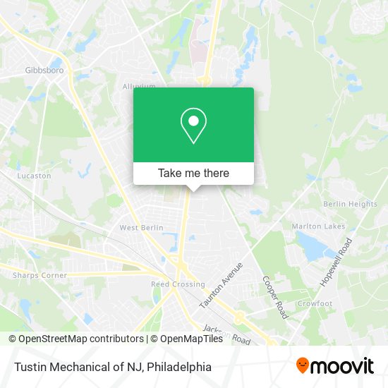 Tustin Mechanical of NJ map