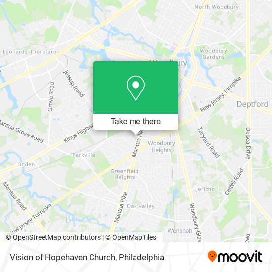 Mapa de Vision of Hopehaven Church