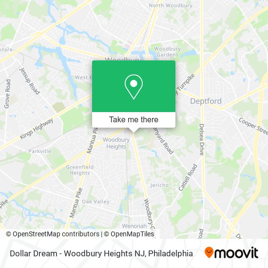 Mapa de Dollar Dream - Woodbury Heights NJ