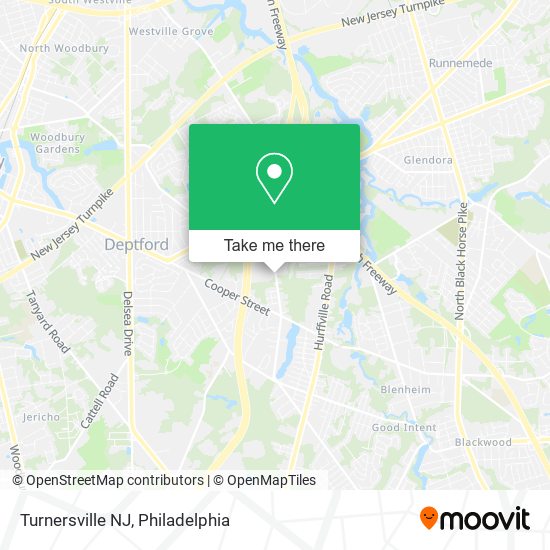 Turnersville NJ map
