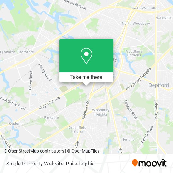 Mapa de Single Property Website