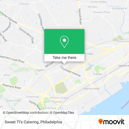 Sweet TI's Catering map