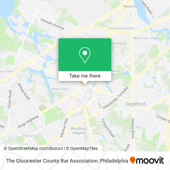The Gloucester County Bar Association map