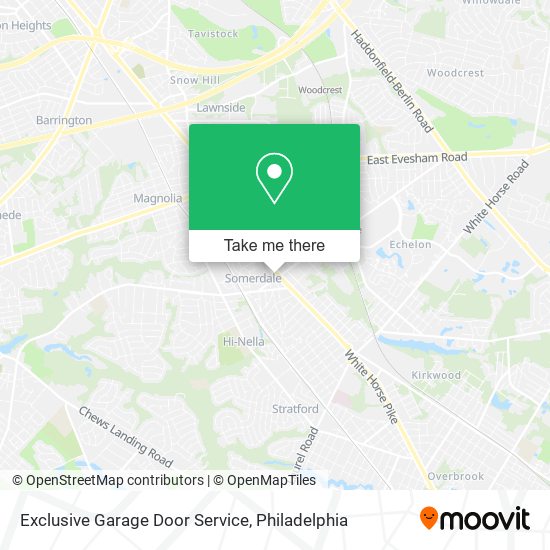 Mapa de Exclusive Garage Door Service