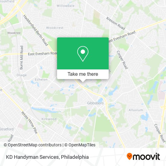 Mapa de KD Handyman Services