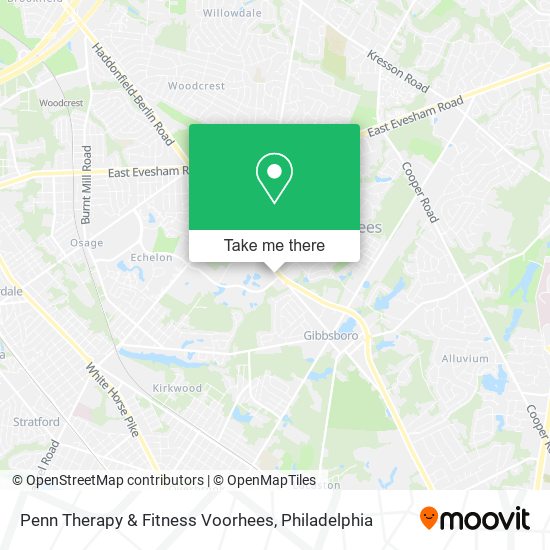 Mapa de Penn Therapy & Fitness Voorhees