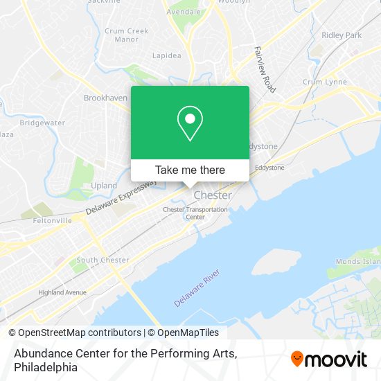 Abundance Center for the Performing Arts map
